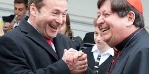 Landrat Leo Schrell con il Cardinale Joao Braz de Aviz