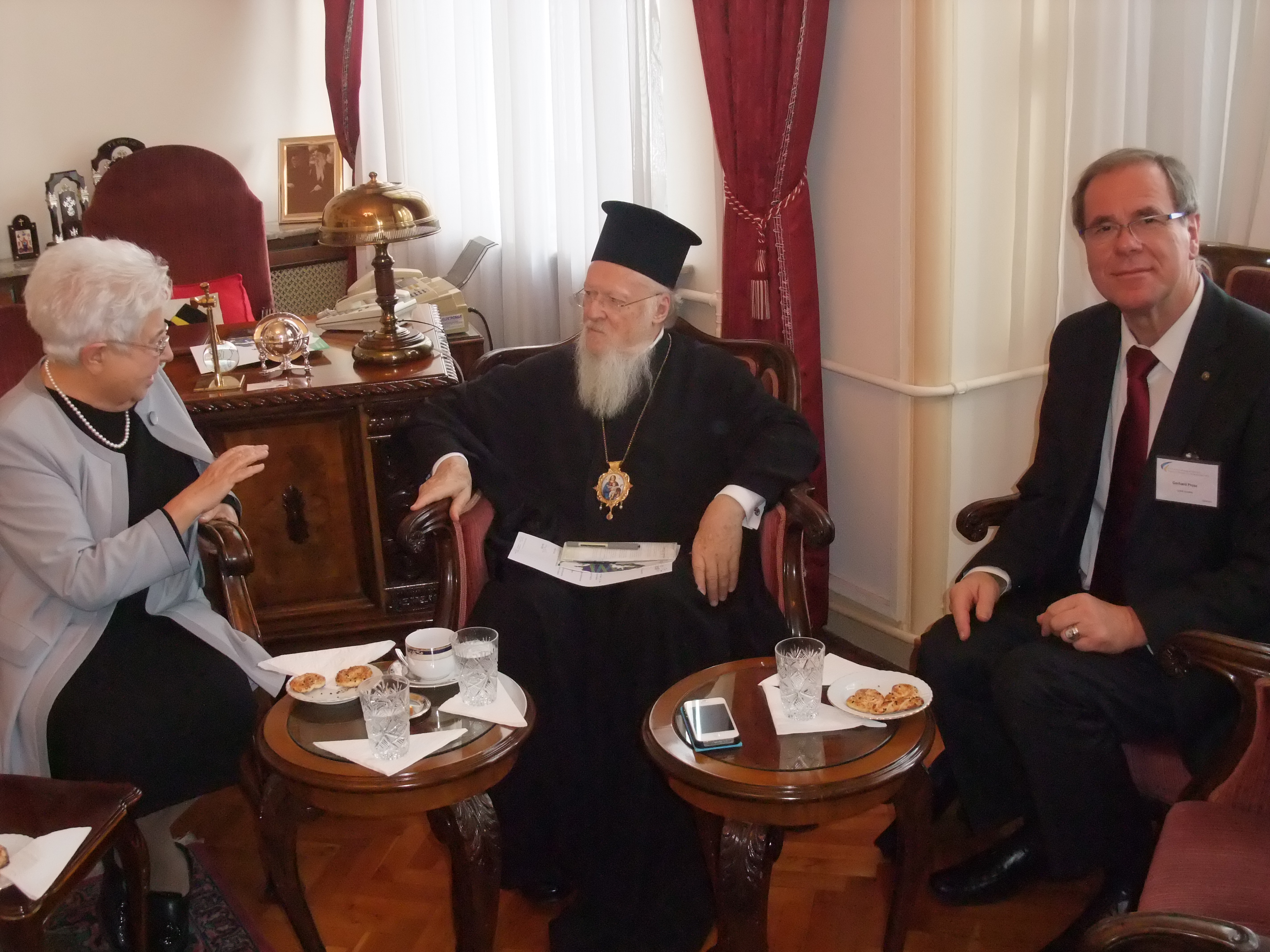 A colloquio con il Patriarca Bartolomeo I